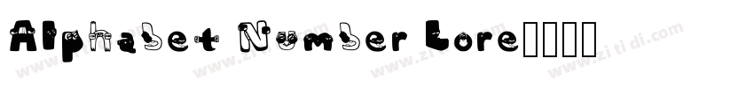 Alphabet Number Lore字体转换